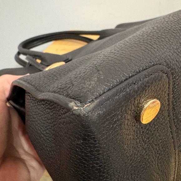 Michael Kors Leather Mercer Satchel Bag Black Pebbled (No Shoulder Strap) - Picture 8 of 12